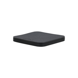 ΣΟΥΒΕΡ ALLURE PVC 10x10cm ΜΑΥΡΟ ΣΕΤ 4 ΤΕΜ.