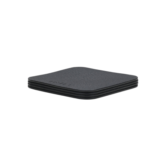 ΣΟΥΒΕΡ ALLURE PVC 10x10cm ΜΑΥΡΟ ΣΕΤ 4 ΤΕΜ.