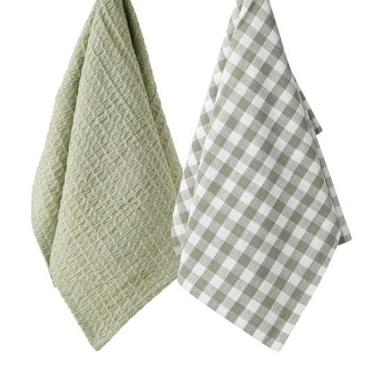 ΠΕΤΣΕΤΑ ΚΟΥΖΙΝΑΣ CASA 45x65cm ΓΚΡΙ ΣΕΤ 2ΤΕΜ.