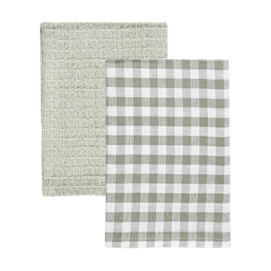 ΠΕΤΣΕΤΑ ΚΟΥΖΙΝΑΣ CASA 45x65cm ΓΚΡΙ ΣΕΤ 2ΤΕΜ.