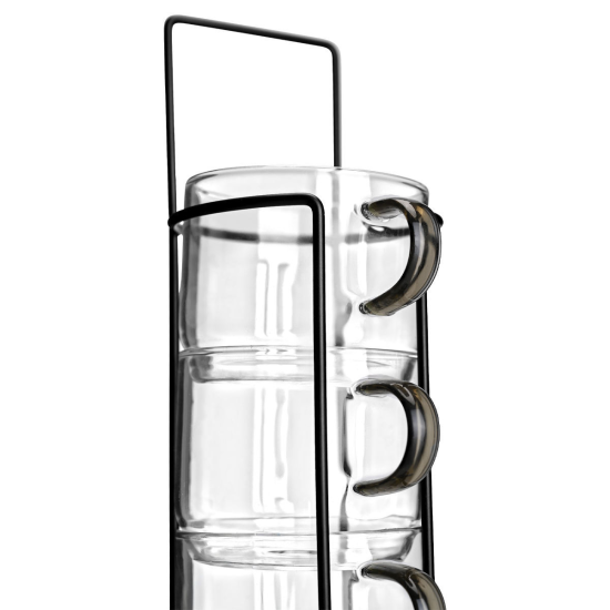 ΚΟΥΠΕΣ ΓΥΑΛΙΝΕΣ ΜΕ ΜΕΤΑΛΛΙΚΗ ΒΑΣΗ ΣΕΤ 4x210ml