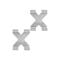 ΚΡΕΜΑΣΤΡΑ ΔΙΠΛΗ ΜΕΤΑΛΙΚΗ ΙΝΟΞ ΣΕΤ 2 TEM.