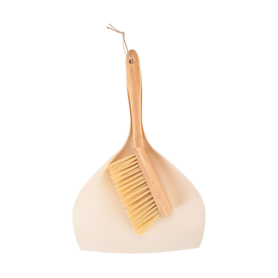 ΣΚΟΥΠΑ ΜΕ ΦΑΡΑΣΙ ΧΕΙΡΟΣ BAMBOO ESSENTIALS IVORY 36x23x8cm