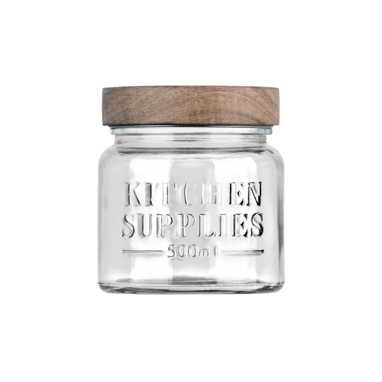 ΔΟΧΕΙΟ ΑΠΟΘΗΚΕΥΣΗΣ ALLURE ΓΥΑΛΙΝΟ 500ml 10x10x11cm