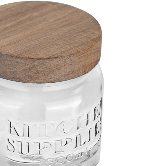 ΔΟΧΕΙΟ ΑΠΟΘΗΚΕΥΣΗΣ ALLURE ΓΥΑΛΙΝΟ 500ml 10x10x11cm