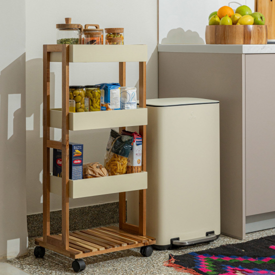 ΤΡΟΛΕΪ ΑΠΟΘΗΚΕΥΣΗΣ ALLURE 4 ΕΠΙΠΕΔΩΝ IVORY