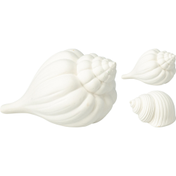 JΚ Home Decor - Διακοσμητικό Κοχύλι Πορσελάνη Σε 2 Σχ. 12Χ10Χ7,5CM
