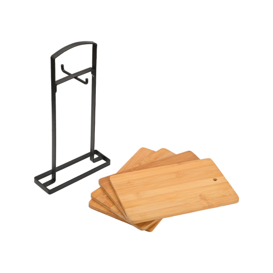ΣΕΤ ΕΠΙΦΑΝΕΙΕΣ ΚΟΠΗΣ BAMBOO ESSENTIALS 5 ΤΕΜ ΜΕ ΒΑΣΗ ΜΕΤΑΛΛΙΚΗ