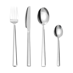 ΣΕΤ ΜΑΧΑΙΡΟΠΙΡΟΥΝΑ PRESTIGE SILVER ΑΝΟΞΕΙΔΩΤΟ ΑΤΣΑΛΙ 18/0 24 ΤΕΜ.