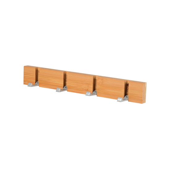 ΚΡΕΜΑΣΤΡΑ ΤΟΙΧΟΥ ΞΥΛΙΝΗ 4 ΘΕΣΕΩΝ 40x5.5x1.8cm ΜΕ ΑΝΑΔΙΠΛΟΥΜΕΝΟΥΣ ΓΑΝΤΖΟΥΣ