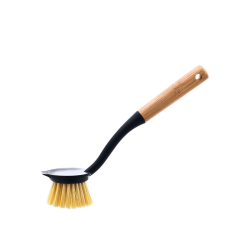ΒΟΥΡΤΣΑ ΚΑΘΑΡΙΣΜΟΥ ΠΙΑΤΩΝ ΧΕΙΡΟΣ BAMBOO ESSENTIALS BLACK ΣΤΡΟΓΓΥΛΗ
