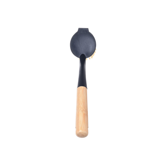 ΒΟΥΡΤΣΑ ΚΑΘΑΡΙΣΜΟΥ ΠΙΑΤΩΝ ΧΕΙΡΟΣ BAMBOO ESSENTIALS BLACK ΣΤΡΟΓΓΥΛΗ