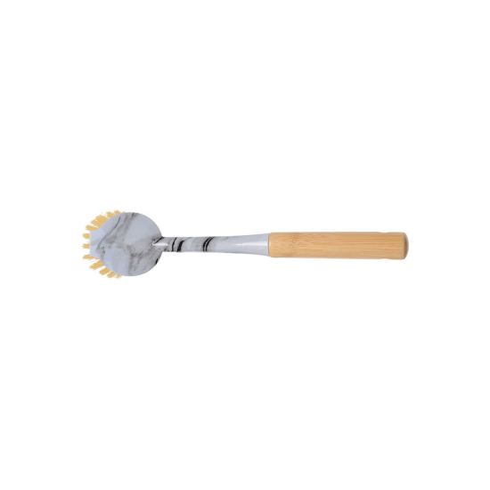 ΒΟΥΡΤΣΑ ΚΑΘΑΡΙΣΜΟΥ ΠΙΑΤΩΝ ΧΕΙΡΟΣ BAMBOO ESSENTIALS MARBLE ΣΤΡΟΓΓΥΛΗ