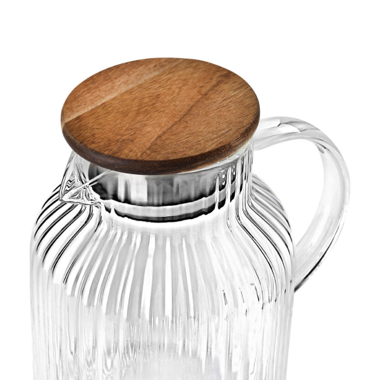 ΚΑΝΑΤΑ ΓΥΑΛΙΝΗ ALLURE 1300ml ΜΕ ΞΥΛΙΝΟ ΚΑΠΑΚΙ