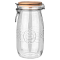ΔΟΧΕΙΟ ΑΠΟΘΗΚΕΥΣΗΣ ALLURE ΓΥΑΛΙΝΟ 2000ml ΜΕ ΚΛΙΠ ΚΑΠΑΚΙ