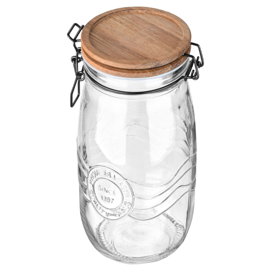 ΔΟΧΕΙΟ ΑΠΟΘΗΚΕΥΣΗΣ ALLURE ΓΥΑΛΙΝΟ 2000ml ΜΕ ΚΛΙΠ ΚΑΠΑΚΙ