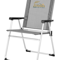 LC3018 GREY ΠΤΥΣΣΟΜΕΝΗ ΚΑΡΕΚΛΑ ΠΑΡΑΛΙΑΣ ΑΛΟΥΜΙΝΙΟΥ 54.5X60X91ΕΚ
