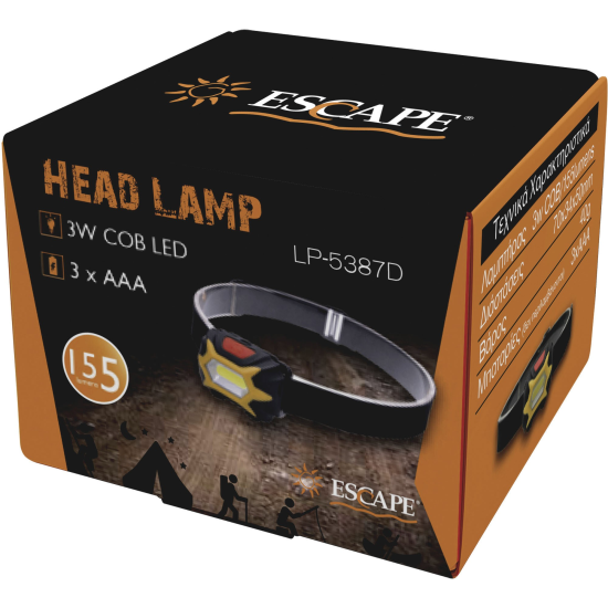 ΦΑΚΟΣ ΚΕΦΑΛΗΣ 3W COB LED- 3*ΑΑΑ