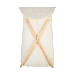 ΚΑΛΑΘΙ ΑΠΛΥΤΩΝ BAMBOO ESSENTIALS 40x40x70cm ΜΕ ΘΗΚΗ ΠΟΛΥΕΣΤΕΡ ΠΤΥΣ.ΜΠΕΖ