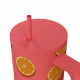 ΘΕΡΜΟΣ STRAW TUMBLER XL SAVE THE AEGEAN 900ml. ORANGE POP