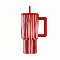 ΘΕΡΜΟΣ STRAW TUMBLER XL SAVE THE AEGEAN 900ml VIVA STRIPE