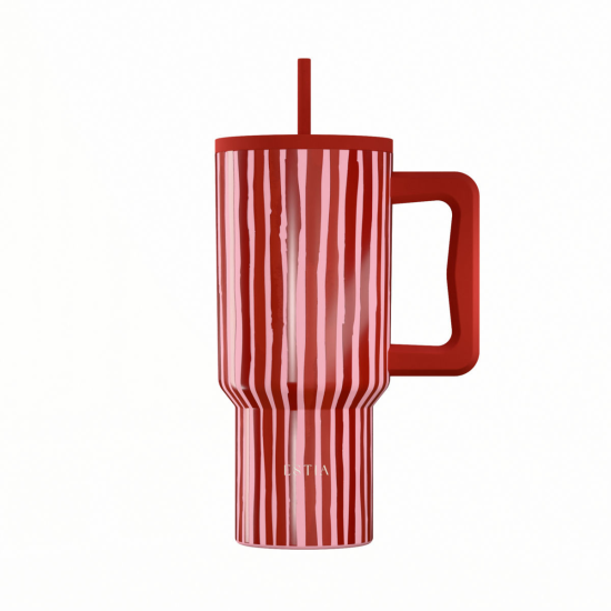 ΘΕΡΜΟΣ STRAW TUMBLER XL SAVE THE AEGEAN 900ml VIVA STRIPE