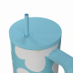 ΘΕΡΜΟΣ STRAW TUMBLER XL SAVE THE AEGEAN 900ml BLUE DAISY