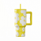 ΘΕΡΜΟΣ STRAW TUMBLER XL SAVE THE AEGEAN 900ml YELLOW DAISY