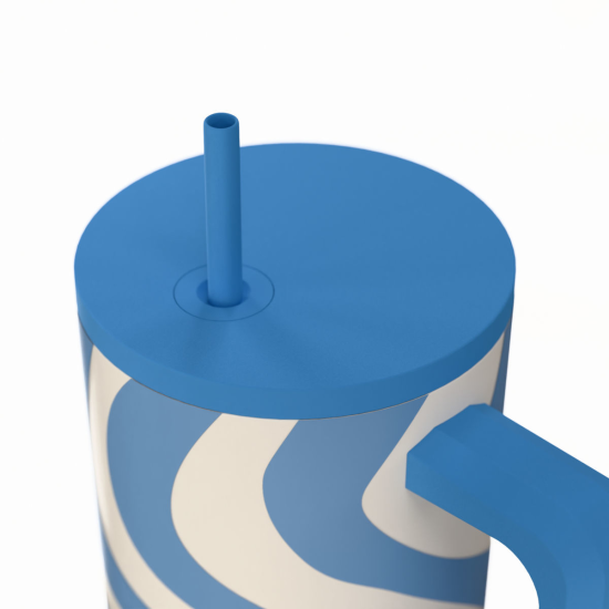 ΘΕΡΜΟΣ STRAW TUMBLER XL SAVE THE AEGEAN 900ml OCEAN WAVES