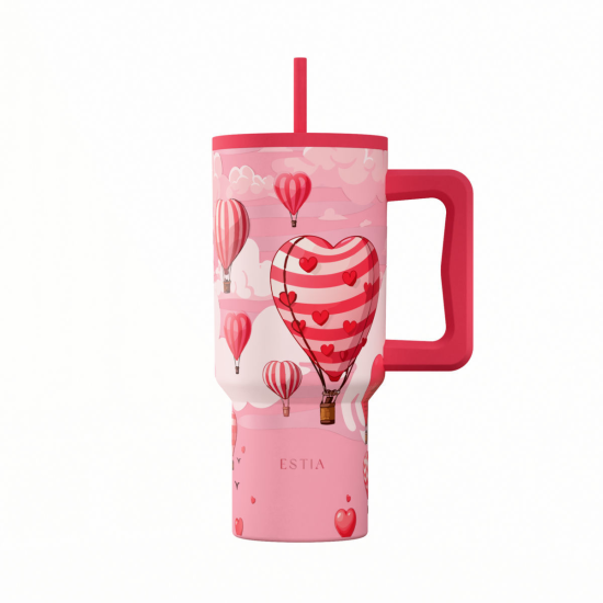 ΘΕΡΜΟΣ STRAW TUMBLER XL SAVE THE AEGEAN 900ml. LOVE ASCEND