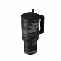 ΘΕΡΜΟΣ STRAW TUMBLER XL SAVE THE AEGEAN 900ml DARK CAMO