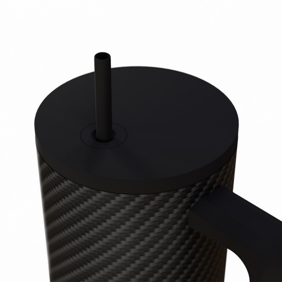 ΘΕΡΜΟΣ STRAW TUMBLER XL SAVE THE AEGEAN 900ml CARBON FIBRE
