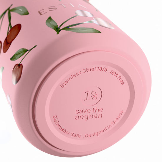 ΘΕΡΜΟΣ PULSE SAVE THE AEGEAN 500ml CHERRY ROSE