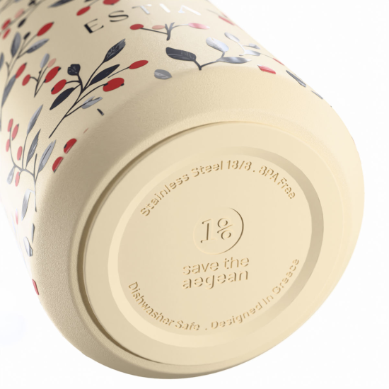 ΘΕΡΜΟΣ LENS SAVE THE AEGEAN 360ml BLOOM BEIGE
