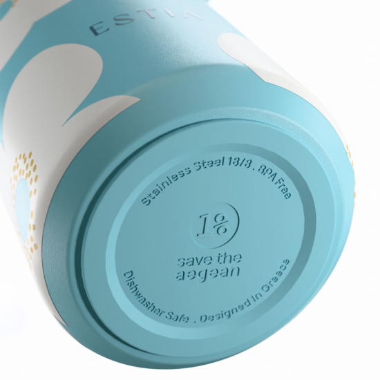ΘΕΡΜΟΣ PULSE SAVE THE AEGEAN 500ml BLUE DAISY