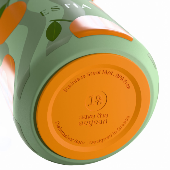 ΘΕΡΜΟΣ PULSE SAVE THE AEGEAN 500ml PEACH GARDEN