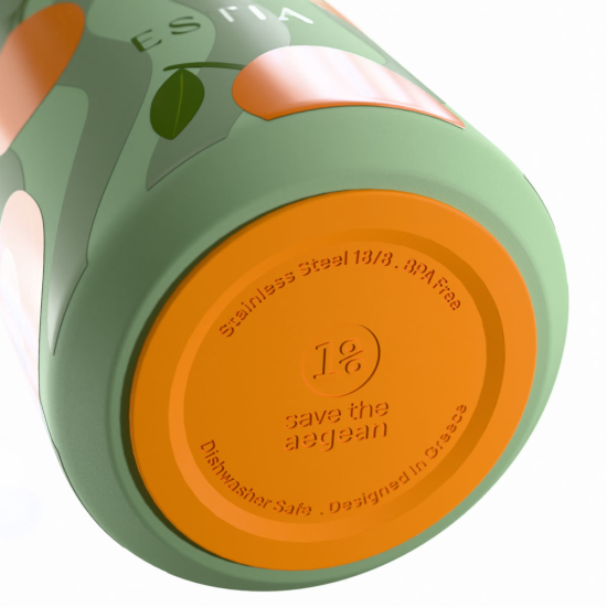 ΘΕΡΜΟΣ LENS SAVE THE AEGEAN 360ml PEACH GARDEN