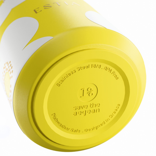 ΘΕΡΜΟΣ LENS SAVE THE AEGEAN 360ml YELLOW DAISY