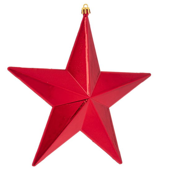 ΧΡ ΚΟΚΚΙΝΟ ΠΛΑΣΤΙΚΟ ΚΡΕΜΑΣΤΟ ΑΣΤΕΡΙ 20Χ5Χ20ΕΚ