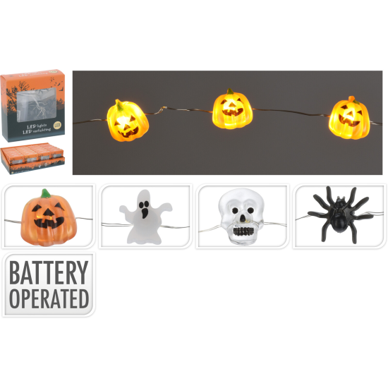 HALLOWEEN - ΛΑΜΠΑΚΙΑ SILVERWIRE 20LED 4Σχδ