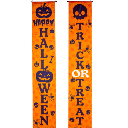 ΗΑLLΟWΕΕΝ - Διακοσμητικά Banner Happy Halloween Υ.:180cm (ΤΙΜΗ ΤΕΜΑΧΙΟΥ)