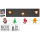 ΛΑΜΠΑΚΙΑ SILVERWIRE ΜΕ ΣΧΕΔΙΟ WW 20LED 2M 4Σχδ
