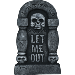 HALLOWEEN - ΑΠΟΚΡΙΑΤΙΚΗ ΤΑΦΟΠΛΑΚΑ "LET ME OUT".