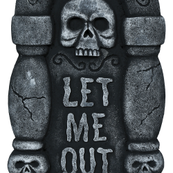 HALLOWEEN - ΑΠΟΚΡΙΑΤΙΚΗ ΤΑΦΟΠΛΑΚΑ "LET ME OUT".