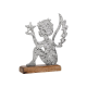 ΔΙΑΚΟΣΜΗΤΙΚΟ ΑΓΓΕΛΑΚΙ ΑΛΟΥΜΙΝΙΟΥ ΜΕ ΞΥΛΙΝΗ ΒΑΣΗ Fylianna FL1723 ΑΣΗΜΙ ΧΡΩΜΑ 14x5x18εκ