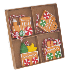 ΧΡ ΣΕΤ-4 ΠΟΛΥΡΕΖΙΝ ΣΤΟΛΙΔΑΚΙΑ GINGERBREAD 12Χ1Χ12ΕΚ