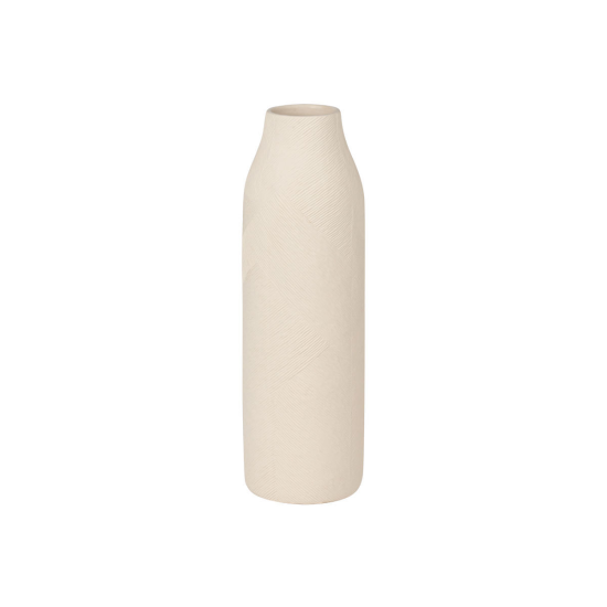 ΑΝΑΓΛΥΦΟ ΒΑΖΟ CLAYRA ΚΕΡΑΜΙΚΟ 21.5cm IVORY