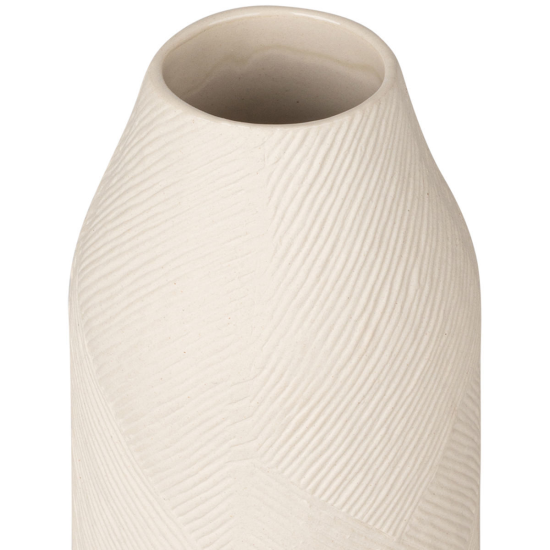 ΑΝΑΓΛΥΦΟ ΒΑΖΟ CLAYRA ΚΕΡΑΜΙΚΟ 21.5cm IVORY