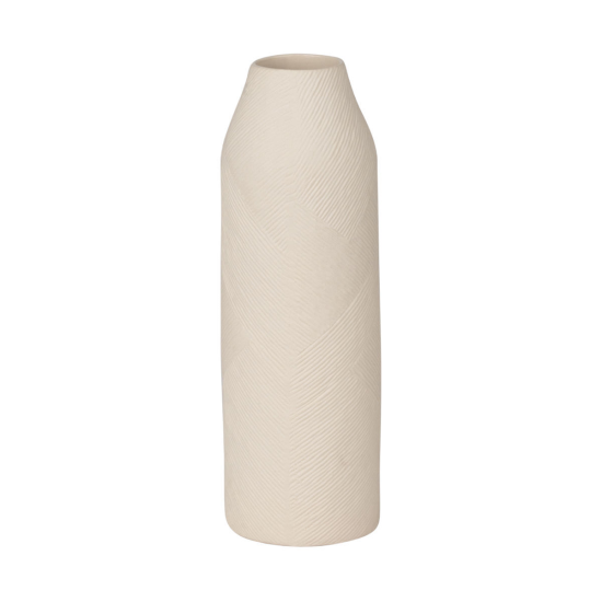 ΑΝΑΓΛΥΦΟ ΒΑΖΟ CLAYRA ΚΕΡΑΜΙΚΟ 29cm IVORY