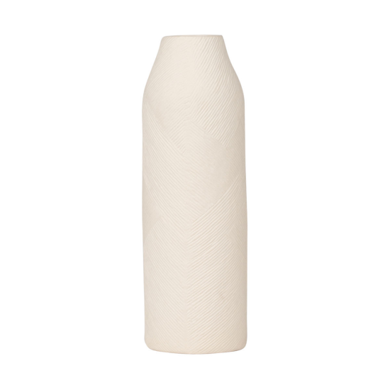 ΑΝΑΓΛΥΦΟ ΒΑΖΟ CLAYRA ΚΕΡΑΜΙΚΟ 29cm IVORY